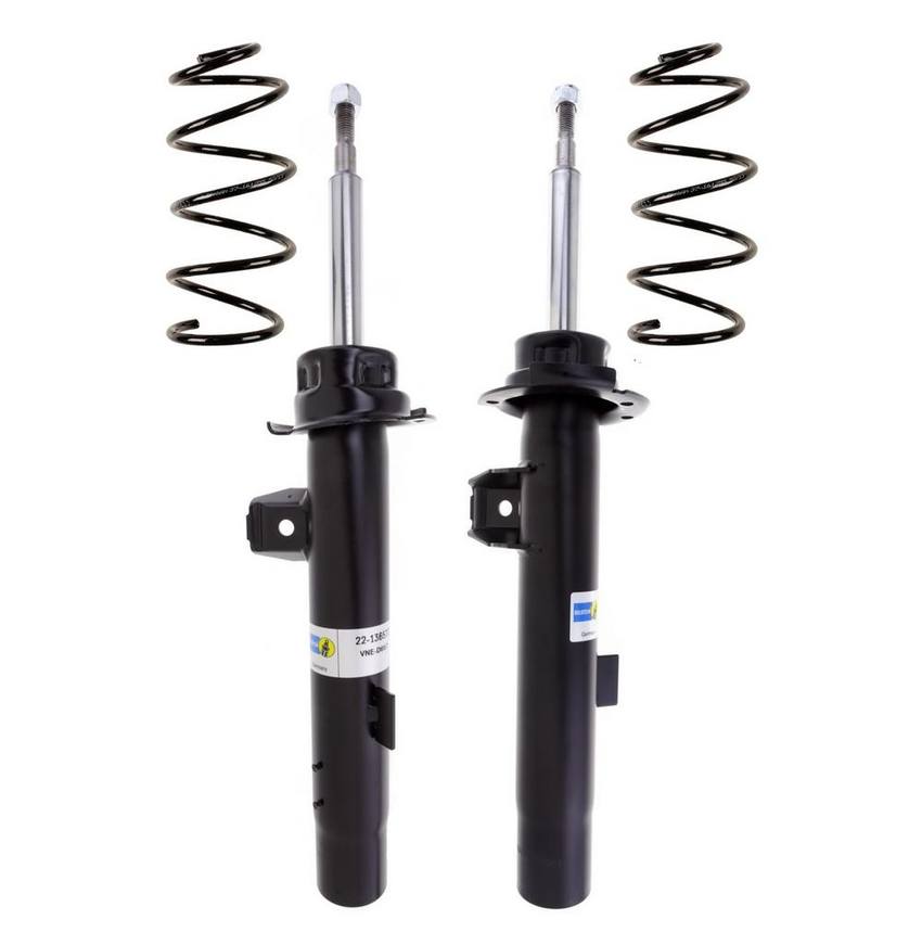 BMW Suspension Strut and Coil Spring Kit - Front (Heavy Duty Version for Standard Suspension) (B4 OE Replacement) 31336767371 - Bilstein 3817357KIT